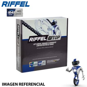KIT TRANSMISION RIFFEL BAJAJ DOMINAR-250 46T/15Z (520HO-120L) (10-45)