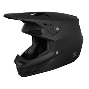 Casco shot speed solid black matt motocross enduro