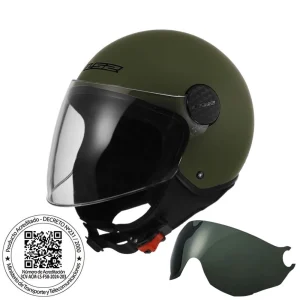 CASCO LS2 OF558 SPHERE LUX II VERDE MILITAR MATE