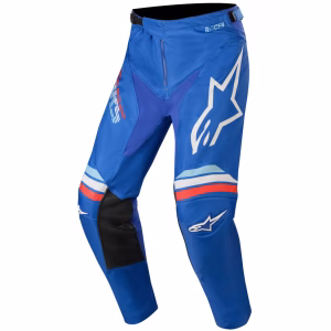 racer braap pants blue off white alpinestar