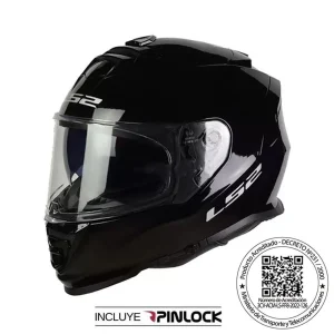 CASCO LS2 FF800 STORM II NEGRO GLOSS