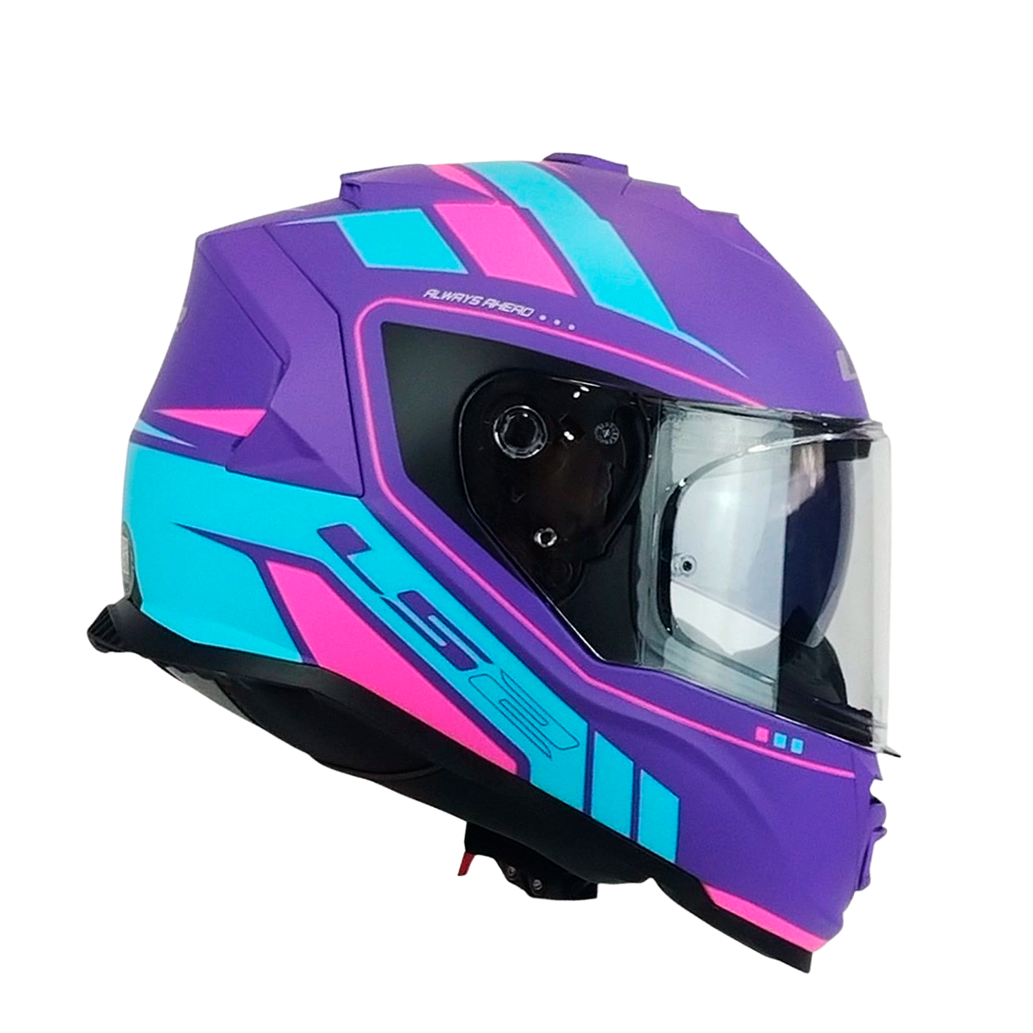 CASCO LS2 FF800 STORM II FIRST MATT PURPLE BLUE - Imagen 4