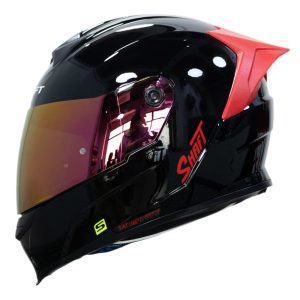 casco moto shaft 502sp solid ng red gloss