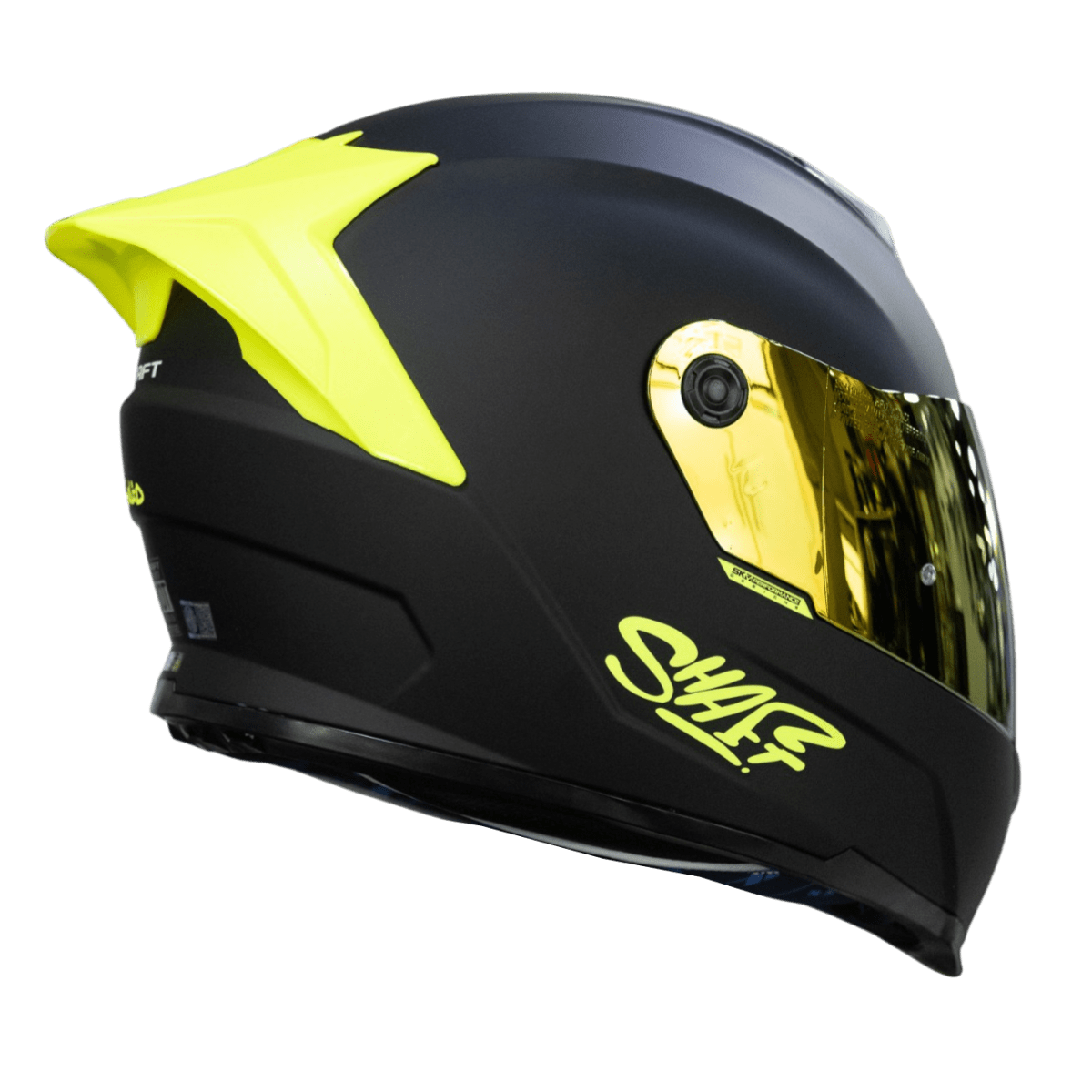 casco shaft 502sp solid ng neon yellow integral - Imagen 4