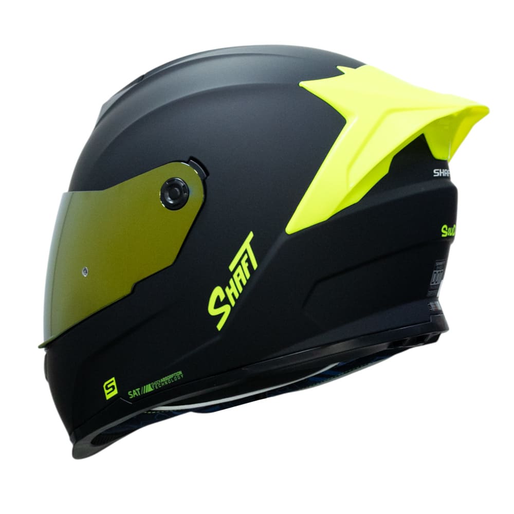 casco shaft 502sp solid ng neon yellow integral - Imagen 3