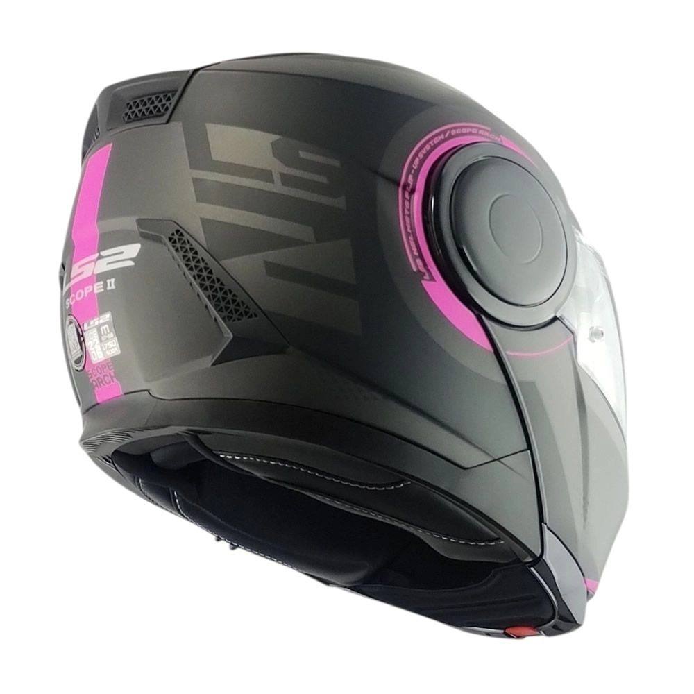 CASCO LS2 FF902 SCOPE II ARCH TITANIO ROSA MATE - Imagen 4