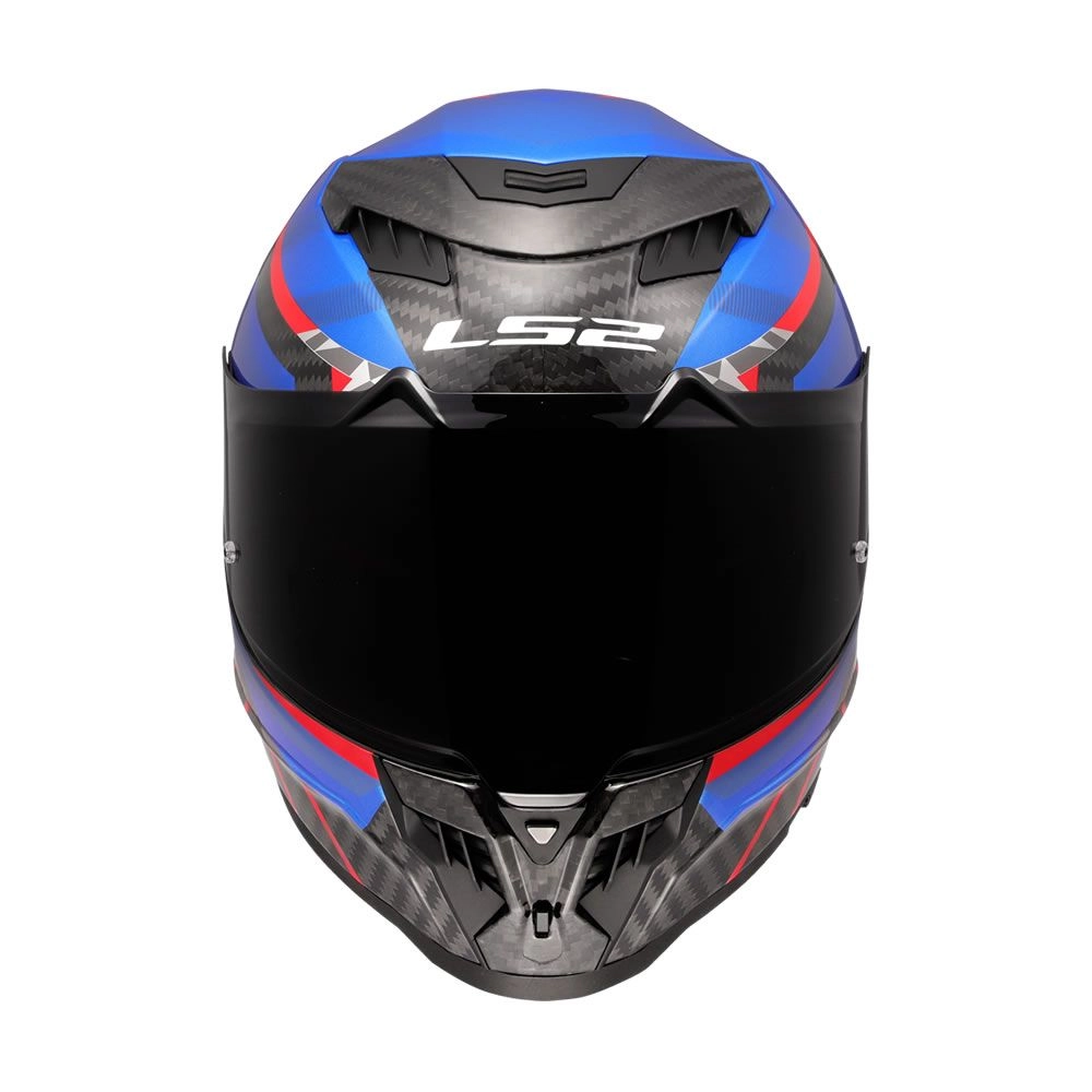 CASCO LS2 FF807 DRAGON C TRAX AZUL ROJO - Imagen 3