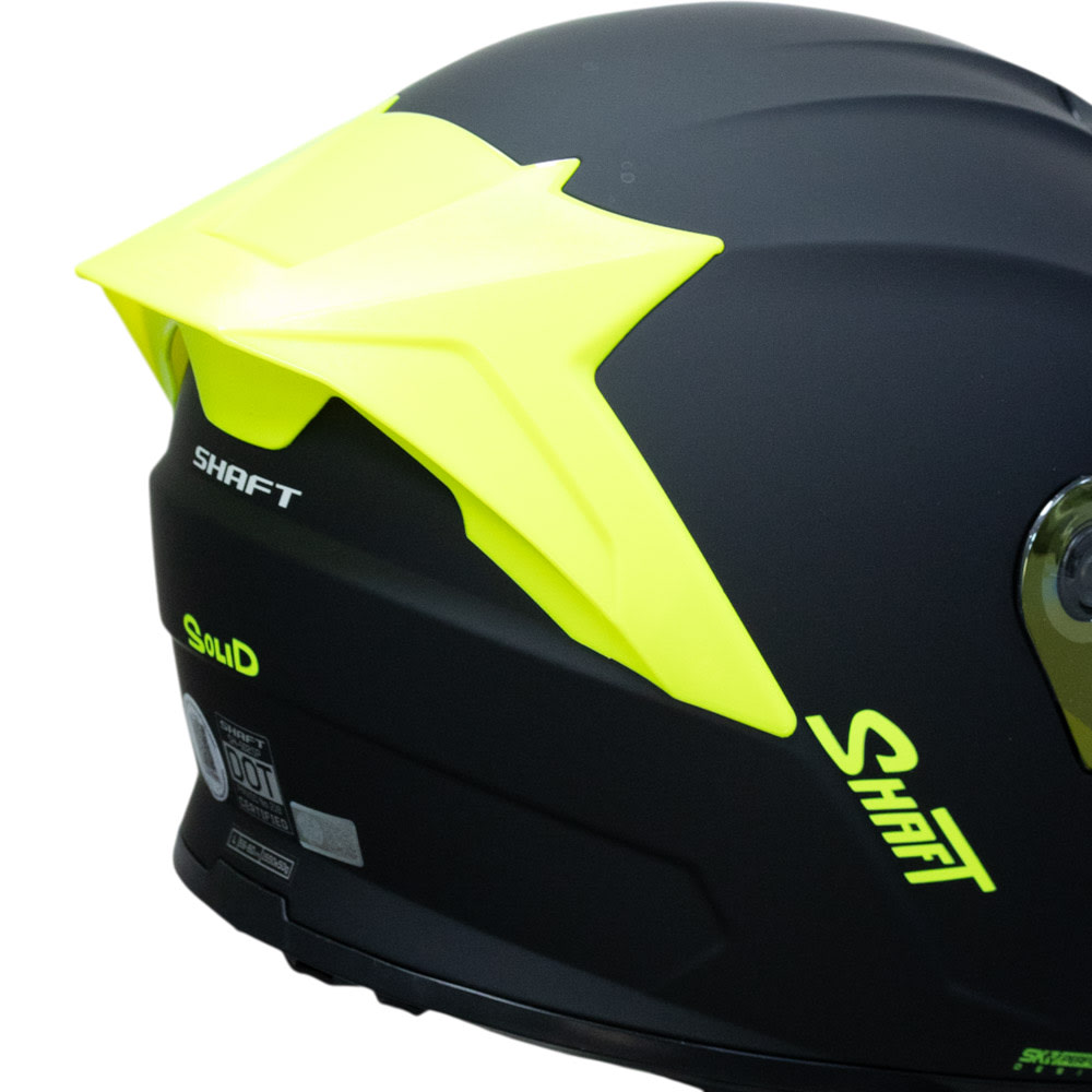 casco shaft 502sp solid ng neon yellow integral - Imagen 2