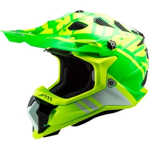 LS2 MX700 Subverter Evo Matt H-v Yellow Green Helmet