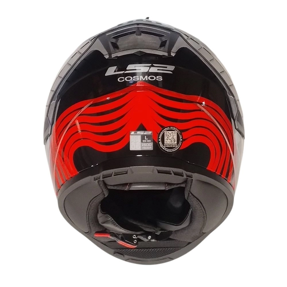 CASCO LS2 FF816 COSMOS BEATS GRIS ROJO - Imagen 2