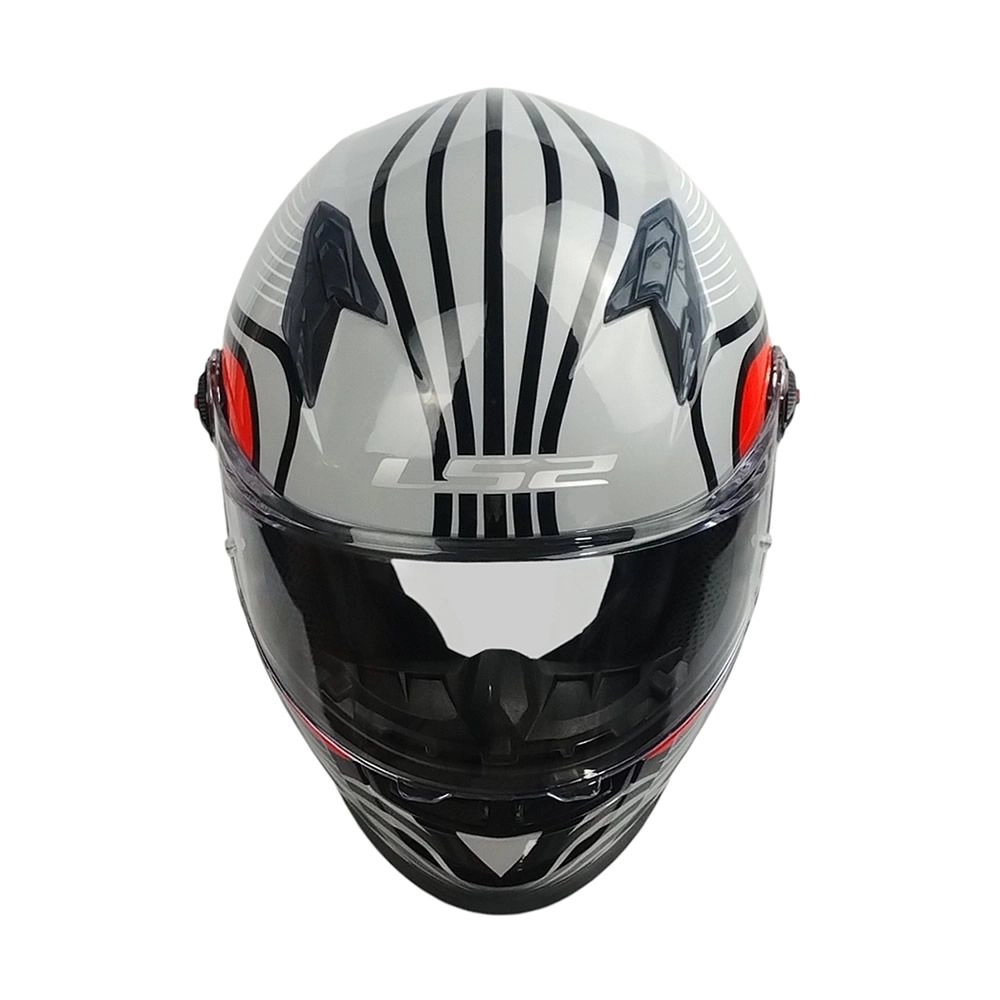 CASCO LS2 FF816 COSMOS BEATS GRIS ROJO - Imagen 3