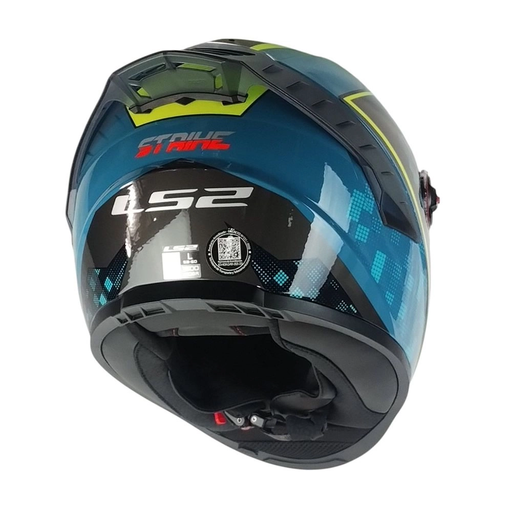 CASCO LS2 FF816 COSMOS STRIKE AZUL AMARILLO - Imagen 4