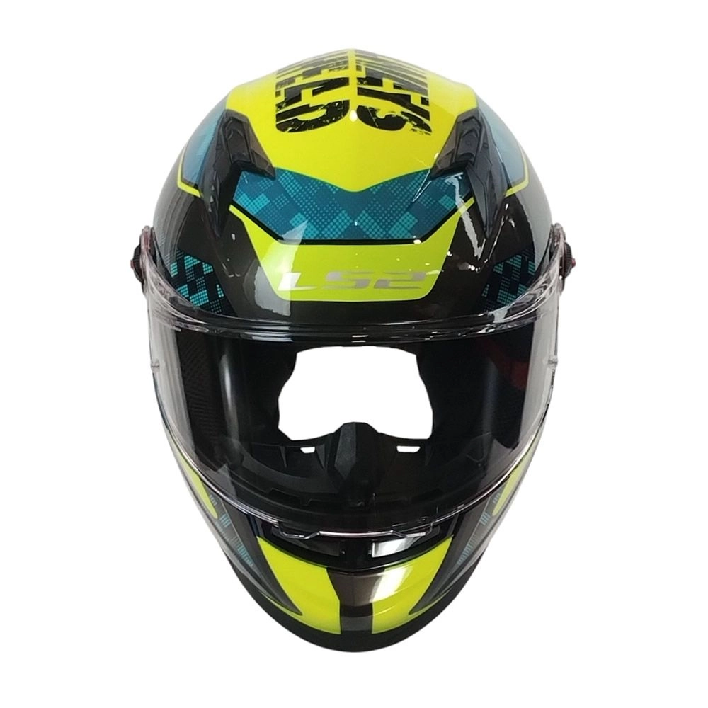 CASCO LS2 FF816 COSMOS STRIKE AZUL AMARILLO - Imagen 2
