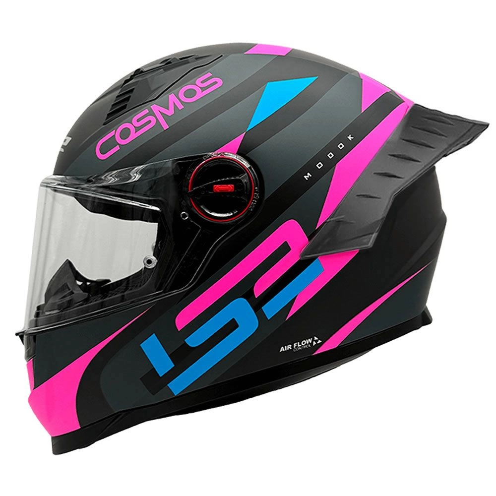 CASCO LS2 FF816 COSMOS MODOK NEGRO ROSA MATE ST - Imagen 4
