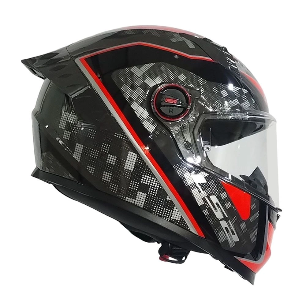 CASCO LS2 FF816 COSMOS STRIKE GRIS ROJO - Imagen 3