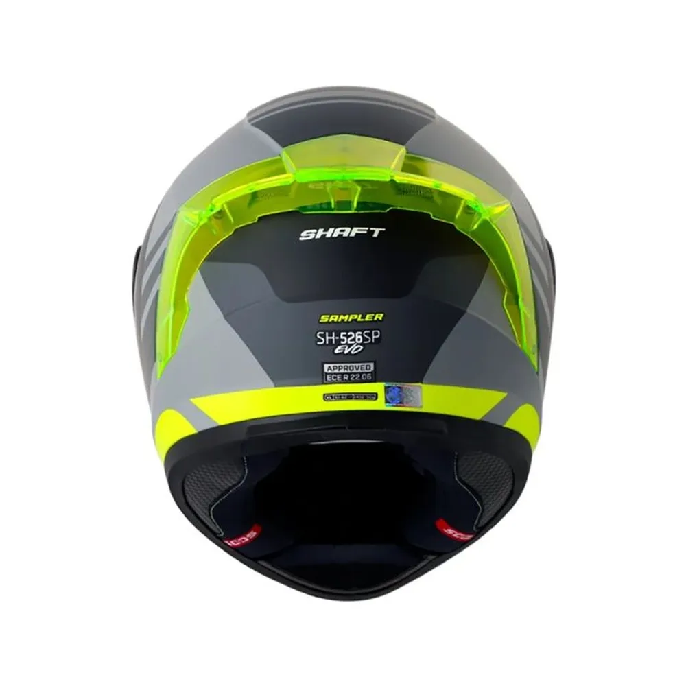 Casco Shaft 526 Sampler Gris Amarillo - Imagen 2