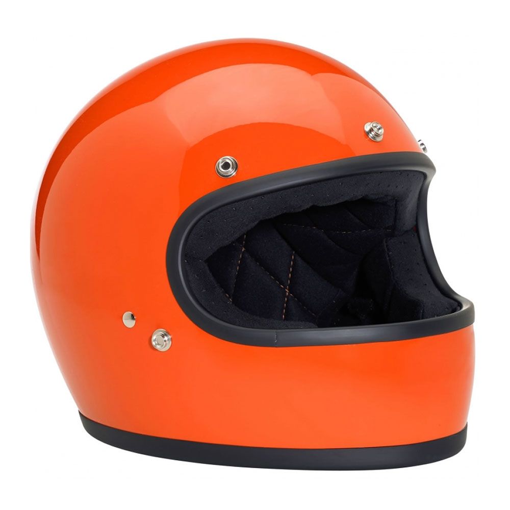 GASMANIA CASCO RETRO NARANJA-NEGRO-BEIS - Imagen 4