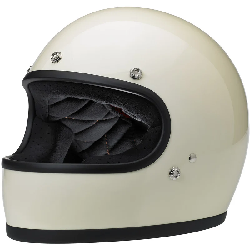 GASMANIA CASCO RETRO NARANJA-NEGRO-BEIS - Imagen 3