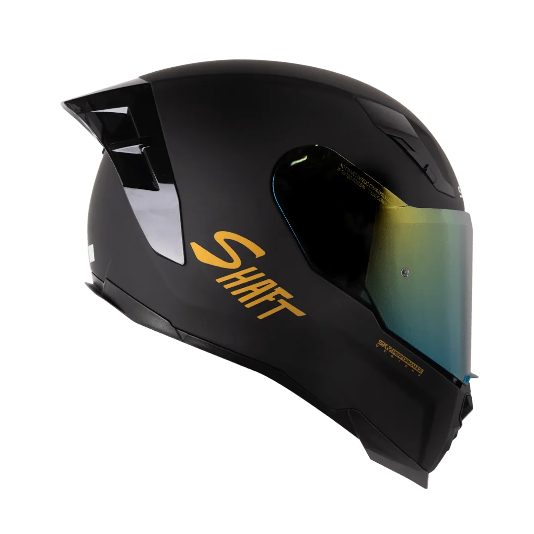 Casco moto shaft 562 sp solid ng -gold integral - Imagen 2