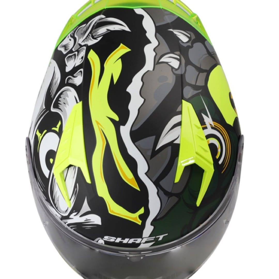 Casco Shaft 526 SP Krok Verde-Amarillo - Imagen 3