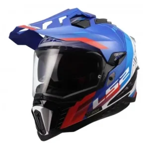 CASCO LS2 MX701 EXPLORER HEXA WHITE BLUE