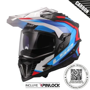 CASCO LS2 MX701 EXPLORER C FRONTIER II BLANCO AZUL
