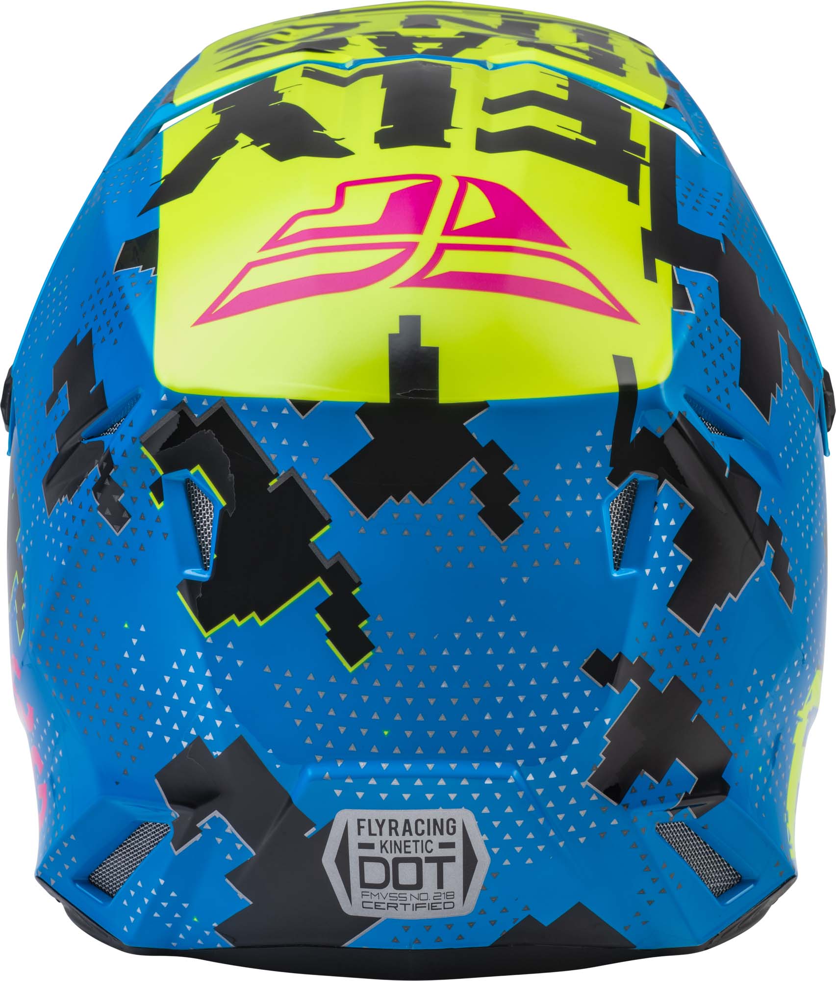 Casco Fly Racing Kinetic Scan Niño Azul/Fluor/Rosado - Imagen 3