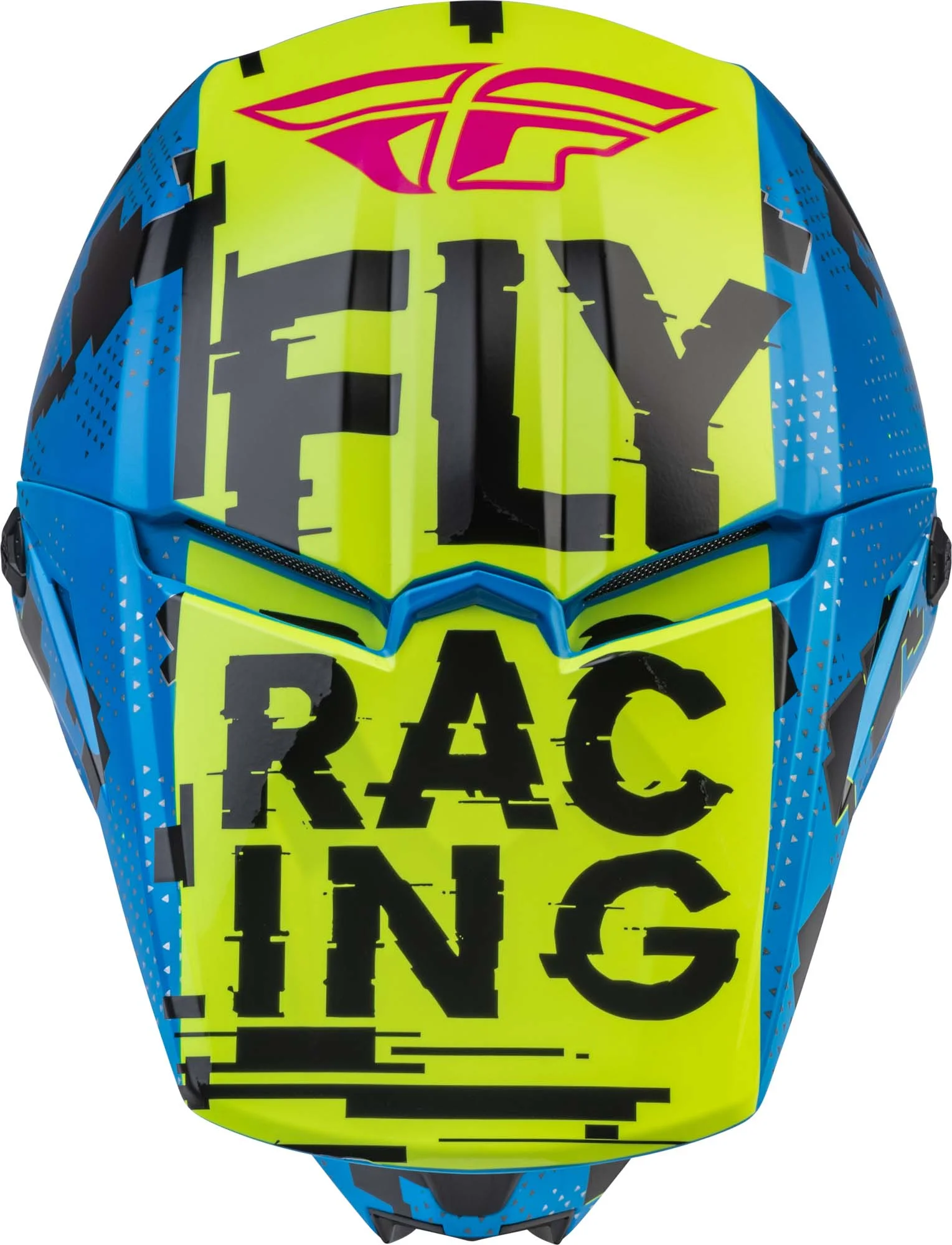 Casco Fly Racing Kinetic Scan Niño Azul/Fluor/Rosado - Imagen 2