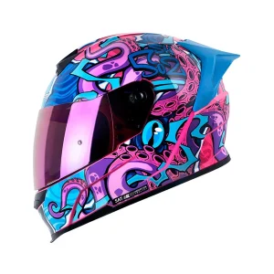 CASCO SHAFT 502 SURREALIS FUCSIA AZUL CANDY