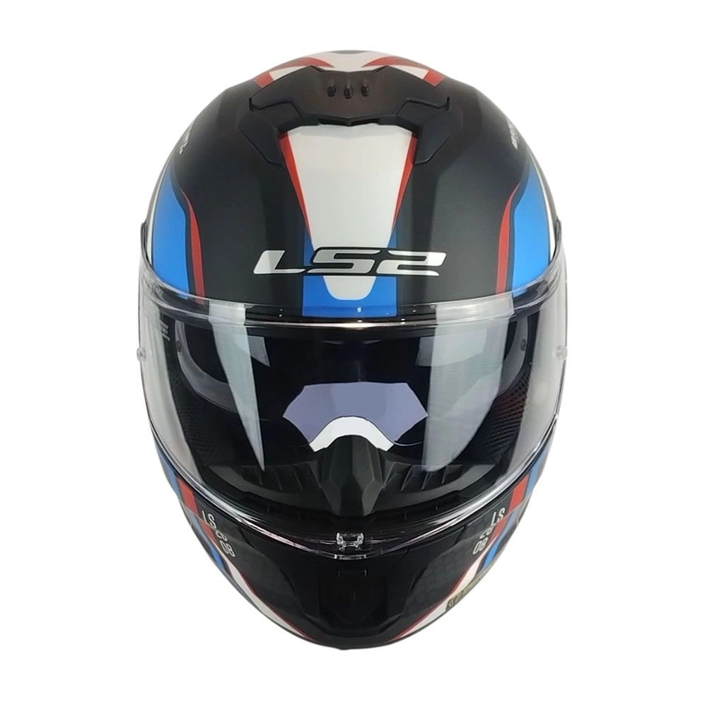 CASCO LS2 FF808 STREAM II TINUX NEGRO ROJO MATE - Imagen 3