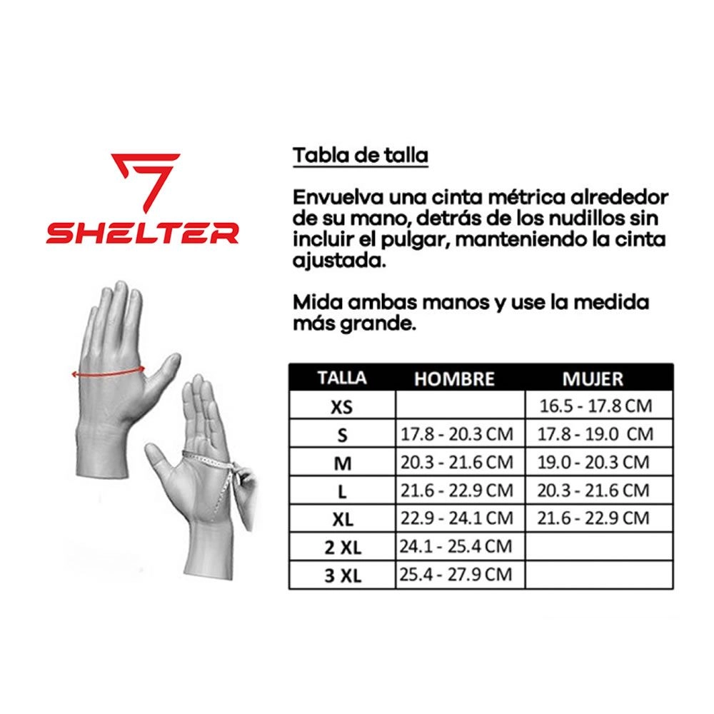 GUANTE SHELTER BELIZE WP NEGRO ROJO - Imagen 4