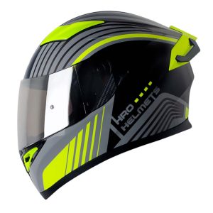 CASCO HRO 514 VERDE AMARILLO GRIS GLOSS