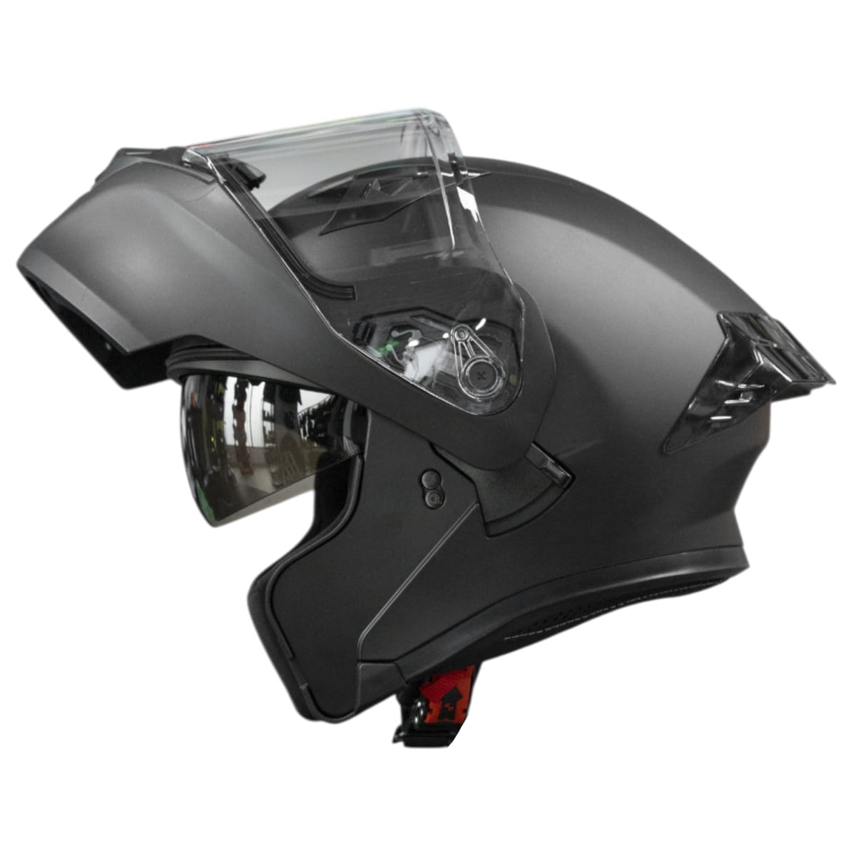 CASCO MOTO ICH 3120 SOLID NEGRO MATTE - Imagen 2