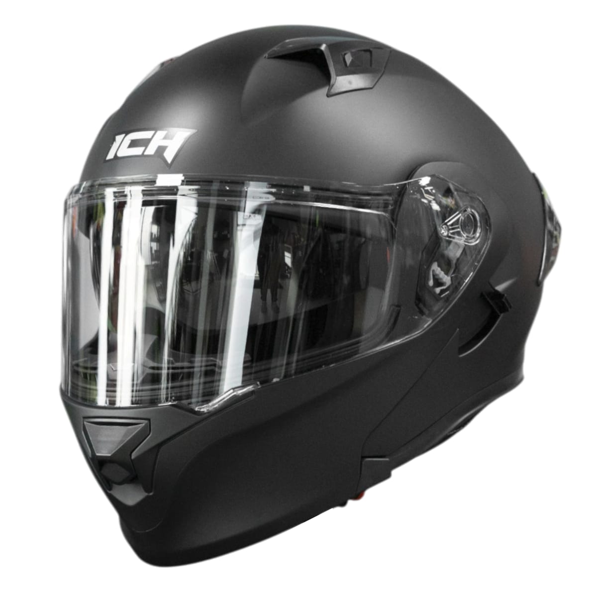CASCO MOTO ICH 3120 SOLID NEGRO MATTE