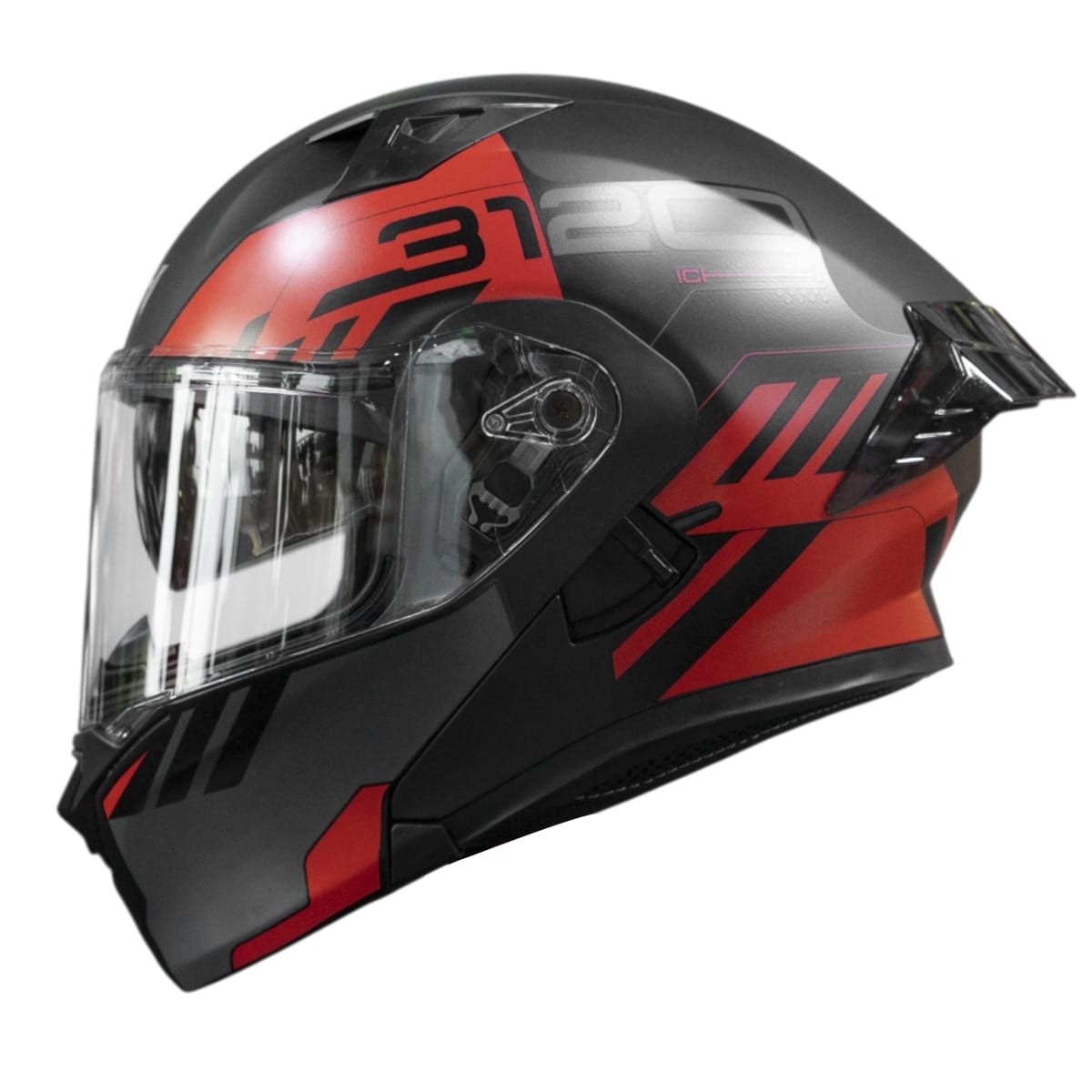 CASCO MOTO ICH 3120 WESTSAY RED - Imagen 2