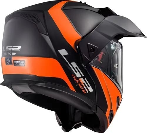 CASCO FF324 MATT BLACK ORANGE EVO - Imagen 3