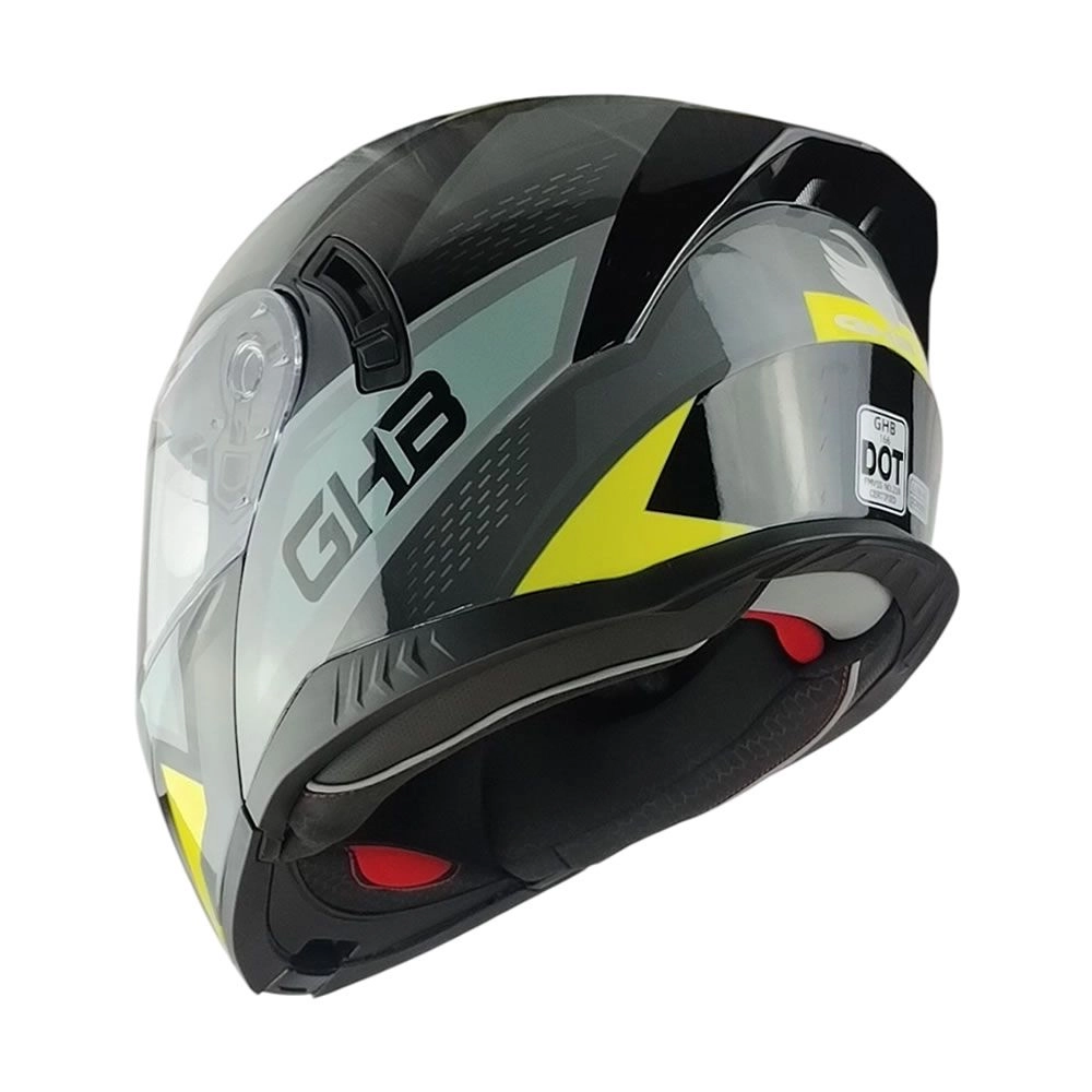 CASCO GHB 166 ELIXOR NEGRO AMARILLO - Imagen 5