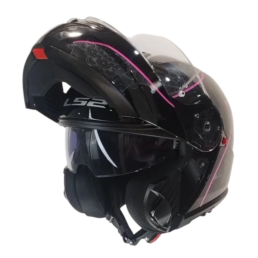 CASCO LS2 FF908 STROBE II LUX NEGRO ROSA - Imagen 4