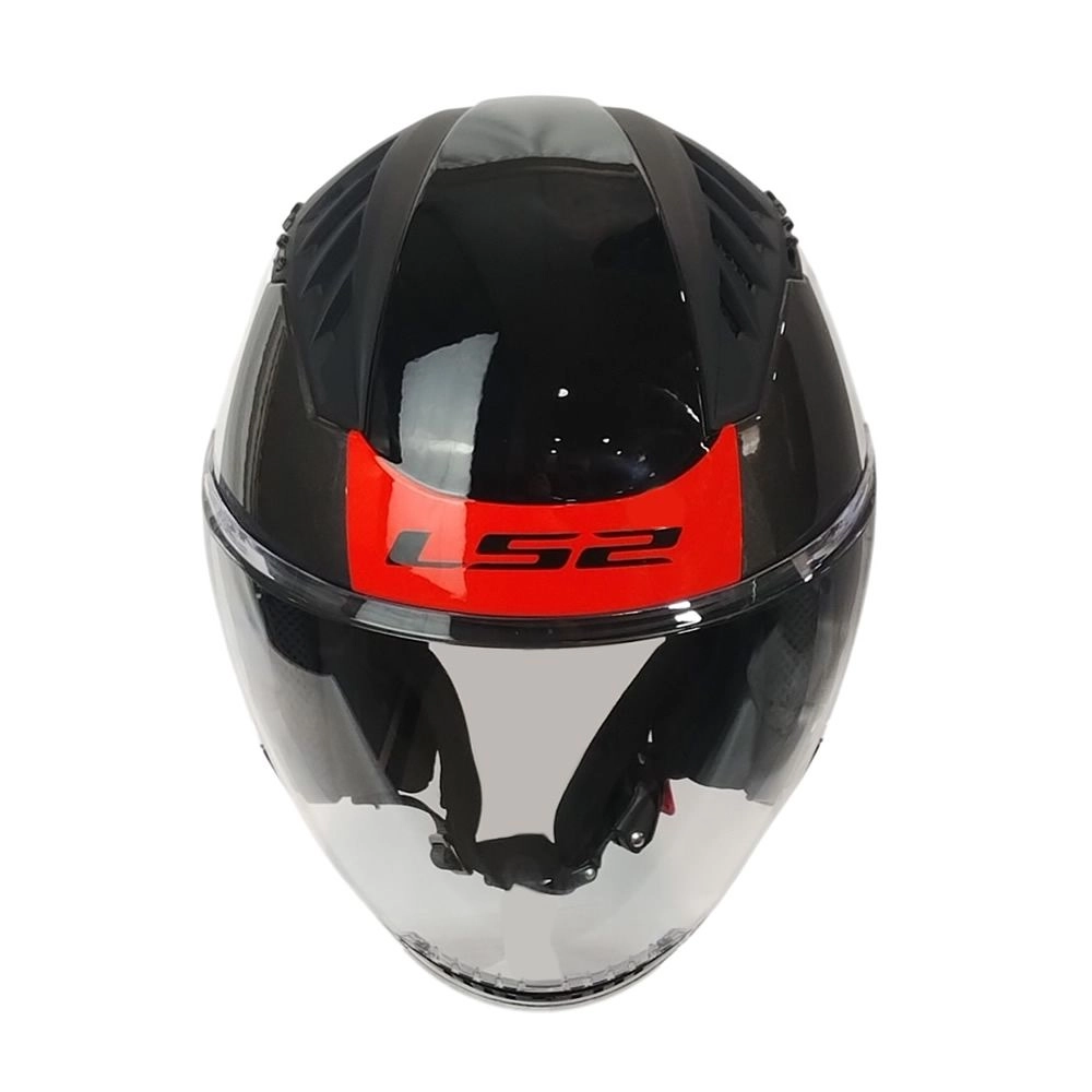 CASCO LS2 OF600 COPTER II URBANE BLANCO ROJO - Imagen 3