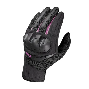 GUANTE LS2 KUBRA NEGRO MORADO MUJER
