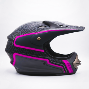 CASCO NIÑA GHB 818 GRID NEGRO PINK
