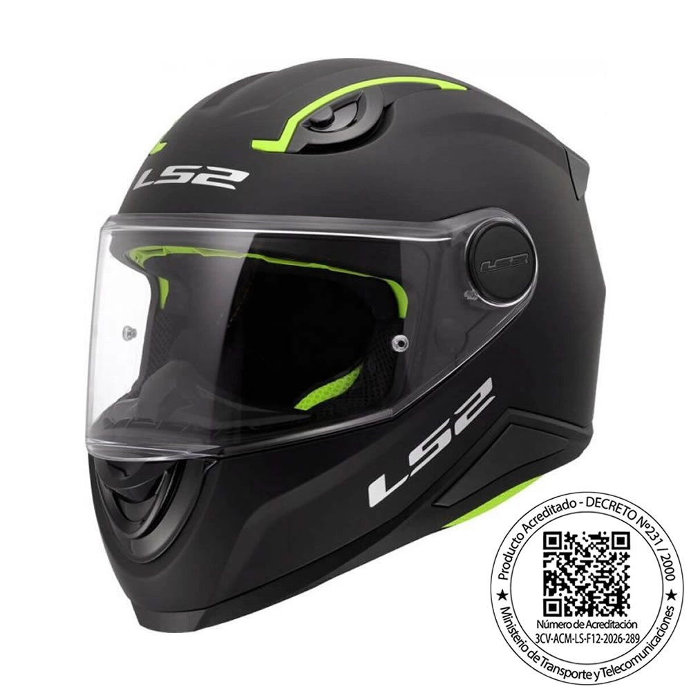 CASCO NIÑO LS2 FF812 KID NEGRO MATTE