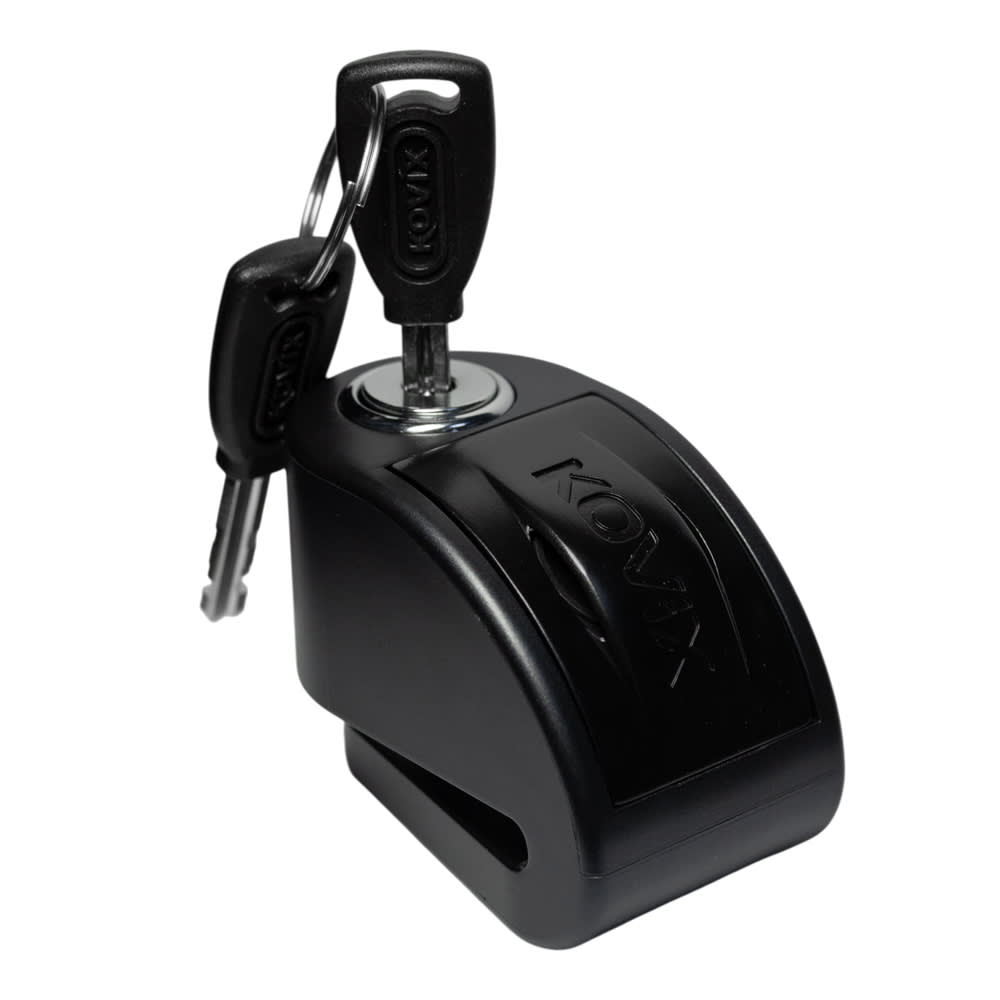 Candado disco moto kovix con alarma kt6 amarillo, negro, naranja - Imagen 3