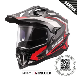 CASCO LS2 MX701 EXPLORER C FRONTIER II ROJO MATE