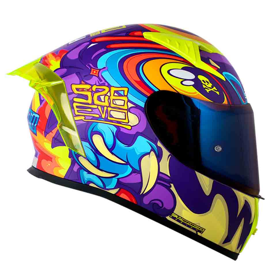 CASCO SHAFT 526SP EVO OJIBROU MORADO INTEGRAL - Imagen 3