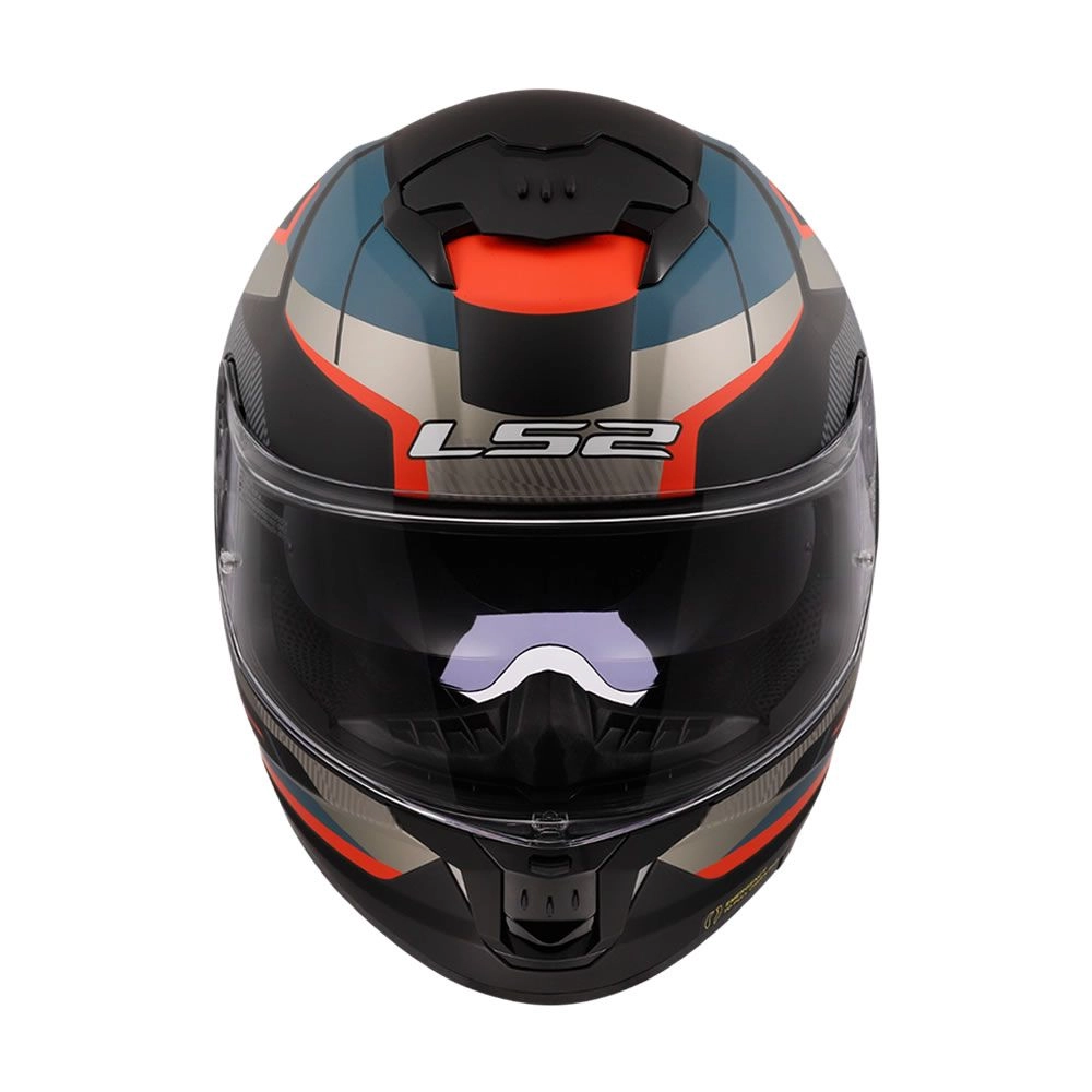 CASCO LS2 FF808 STREAM II ROAD NEGRO AZUL MATE - Imagen 3