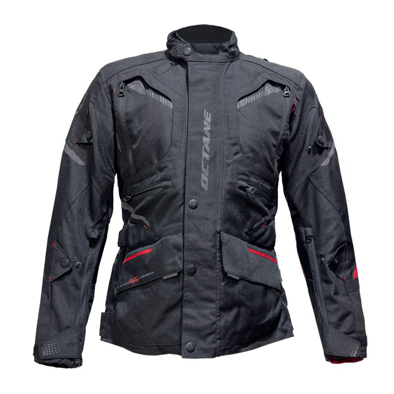 CHAQUETA SUSPENSION NEGRO-ROJO