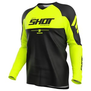jersey shot draw private neon yellow motocross