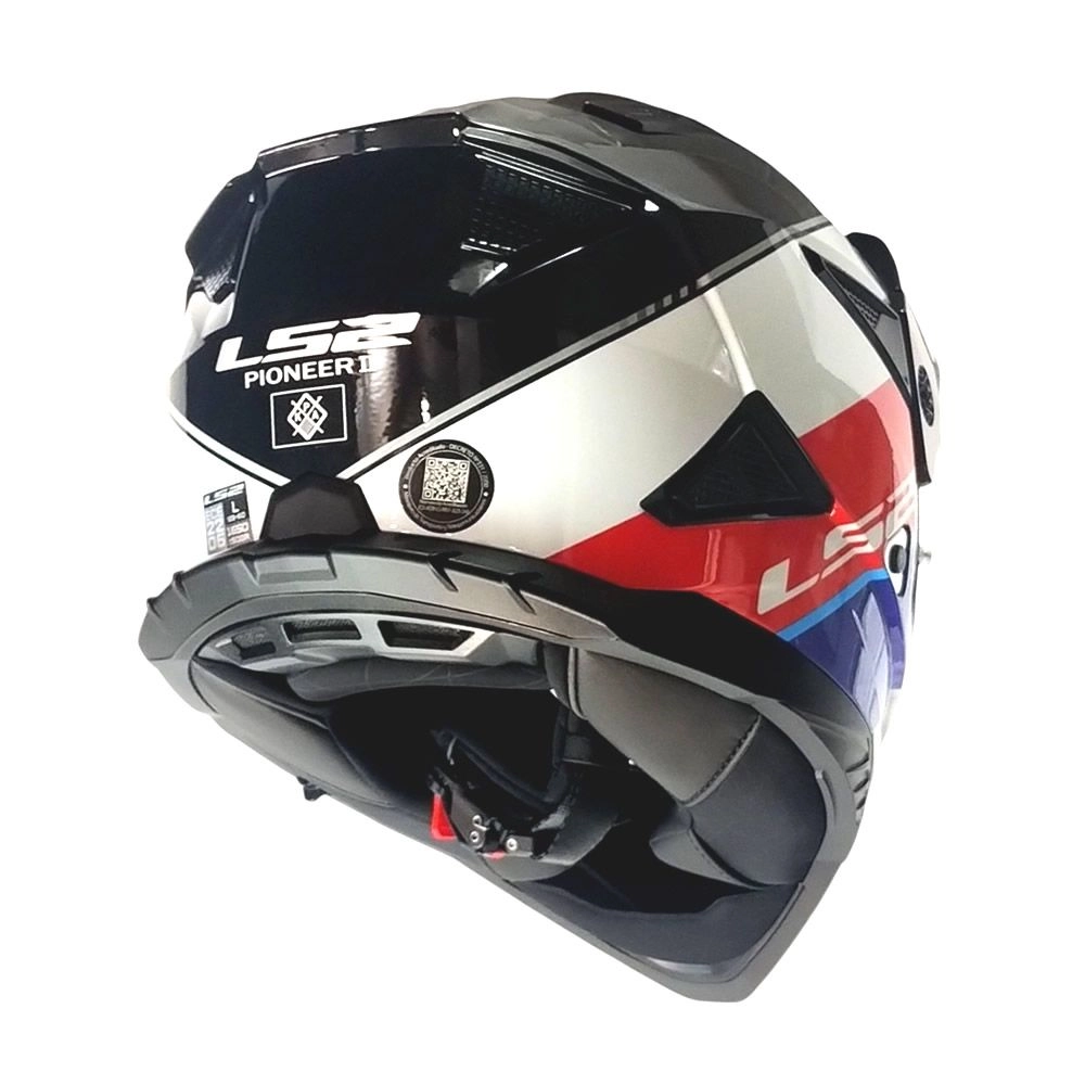 CASCO LS2 MX 702 PIONEER II RALLY ROJO BLANCO AZUL - Imagen 2